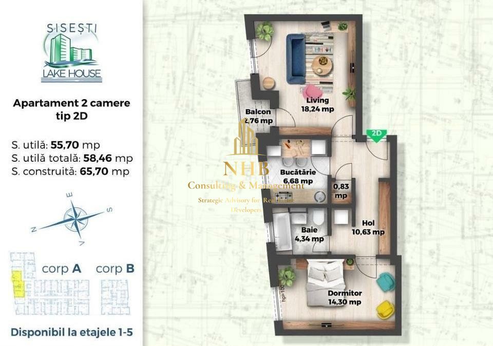 Apartament nou de 2 camere in zona Sisesti - Ocazie unica! - Poză 13