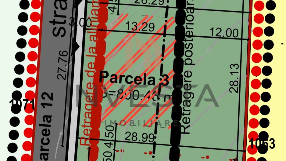 Teren cu PUZ aprobat!  800 mp cu front de 28! Pentru casa individuala! - Poză 1