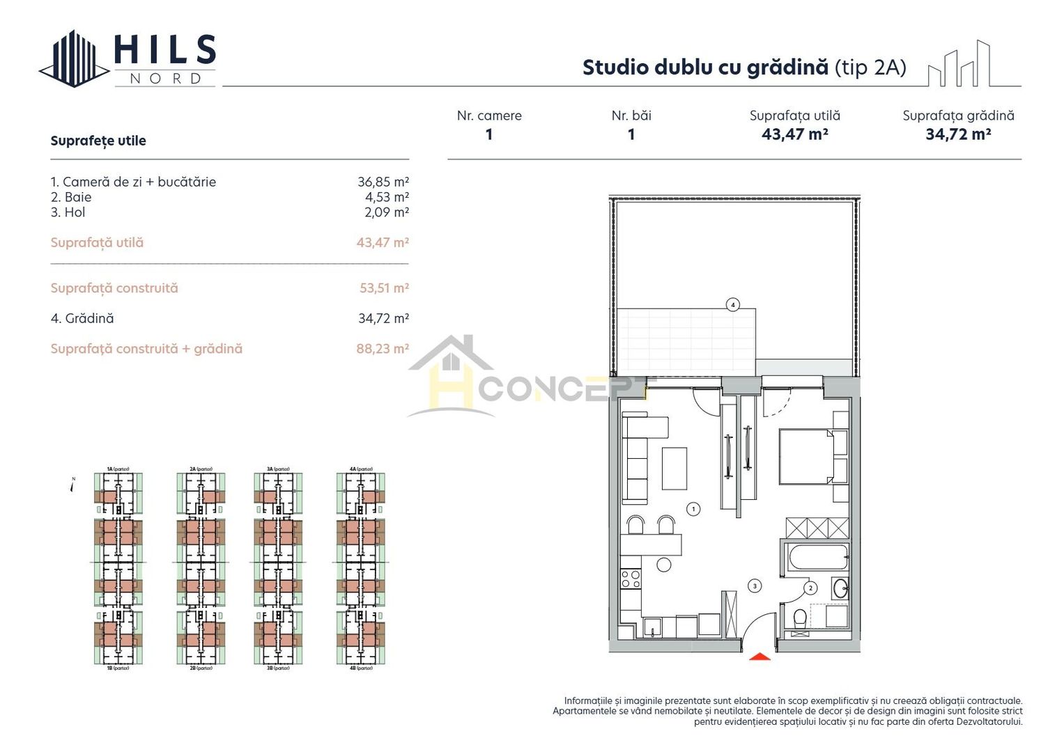Apartament cu 2 camere in ansablu rezidential,  Lemon Retail Park - Poză 9