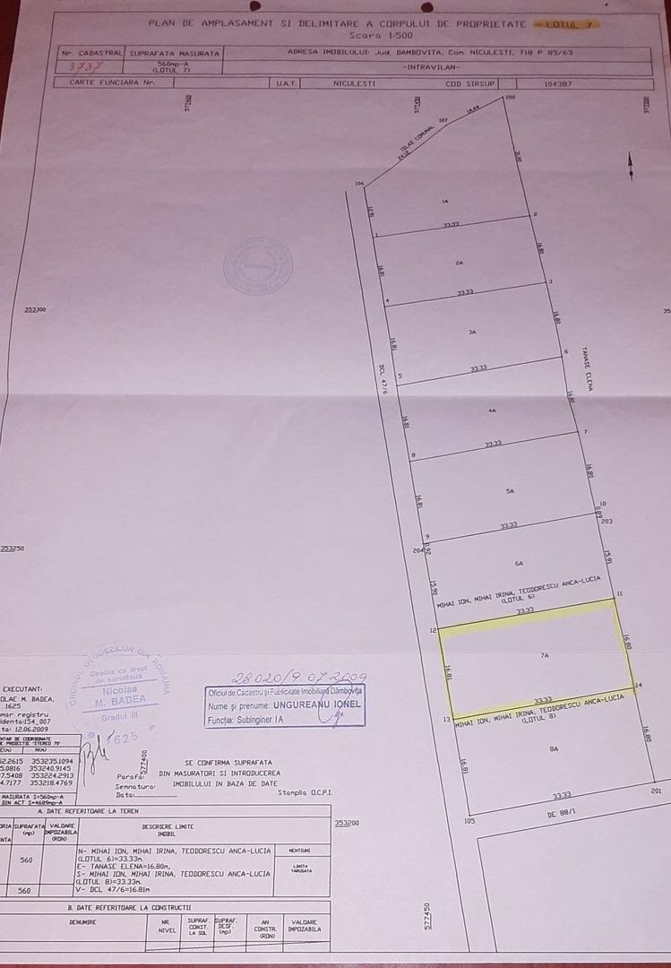 Teren intravilan 560 mp | Peris- comuna Niculesti - Poză 1