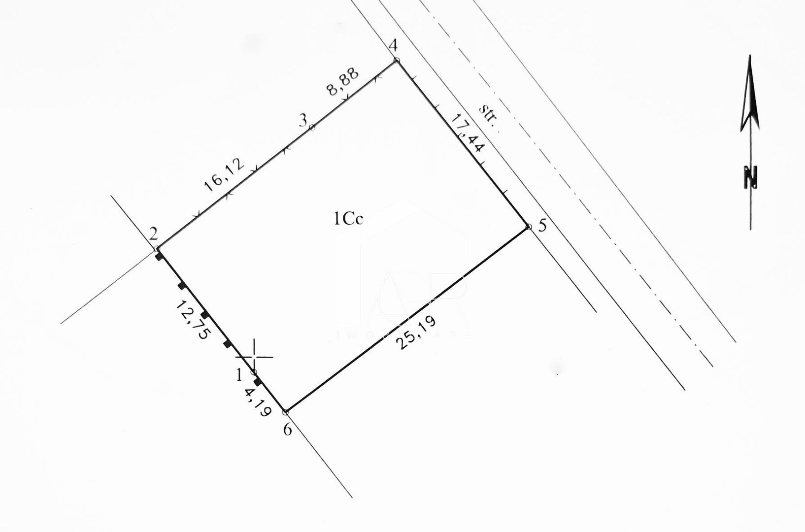Teren intravilan, 431 mp, cartier Vest, Mitica Apostol - Poză 1