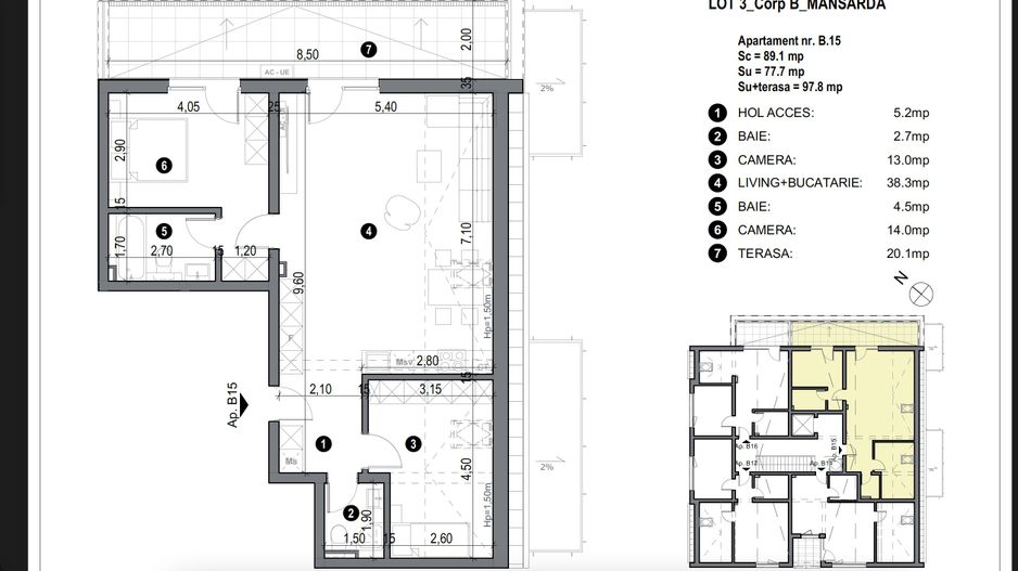 Apartment bloc nou cu lift si loc de parcare inclus - Poză 4