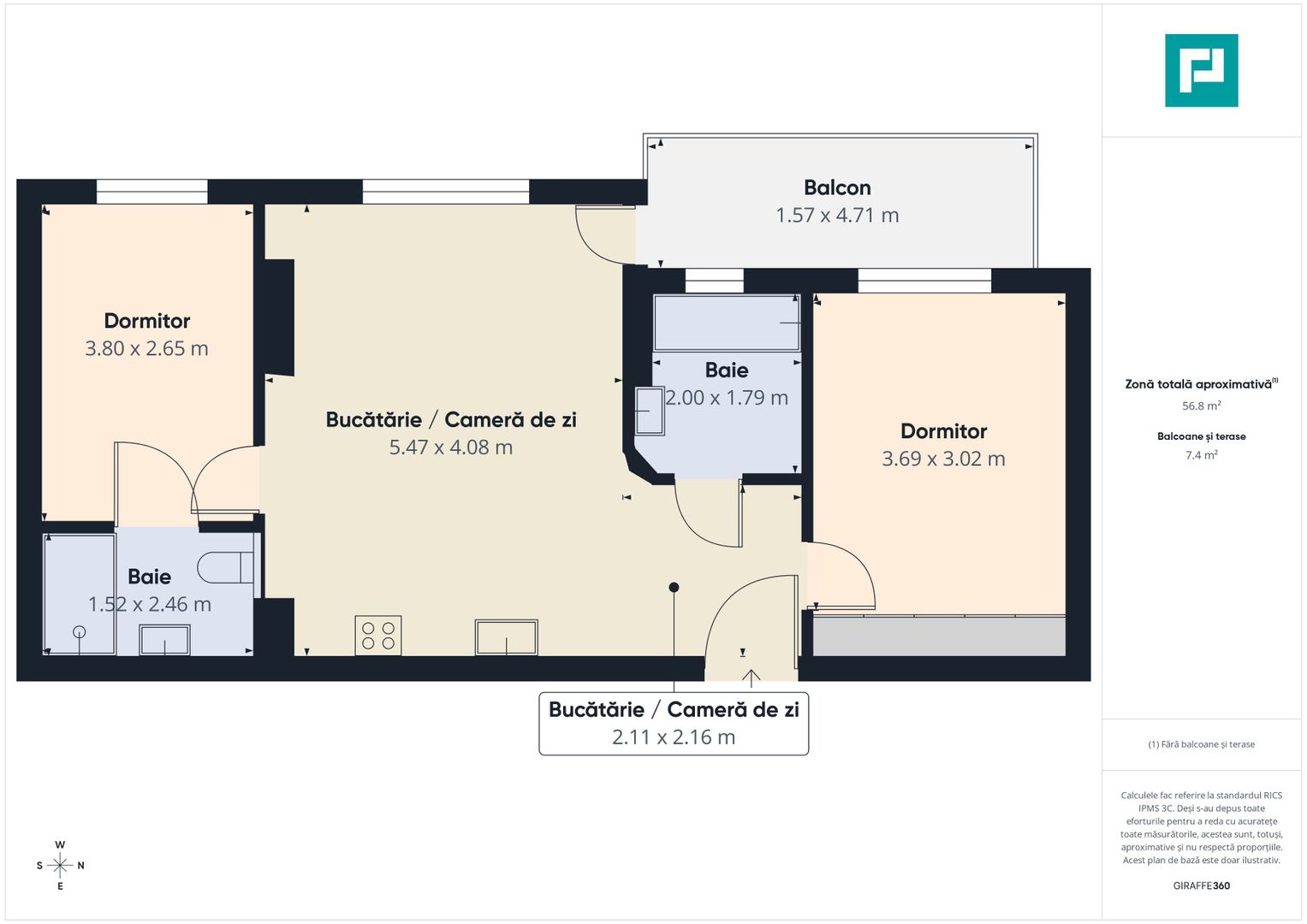 Apartament cu 3 camere Maniu Residence - Poză 16