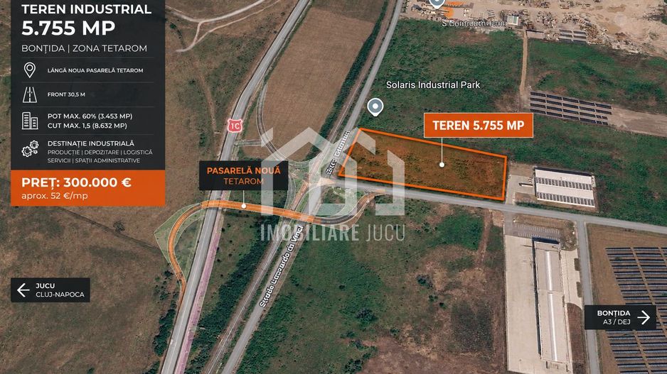 TEREN INDUSTRIAL 5.755 MP | BONTIDA | POTENȚIAL DE DEZVOLTARE - Poză 2