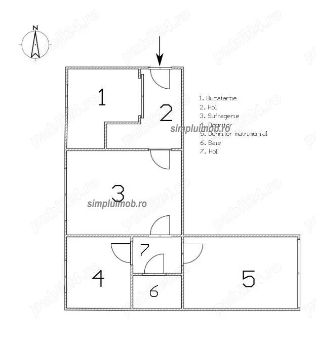 3 camere Ozana - Schiță 13