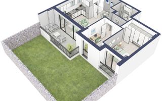 Apartament 3 camere | parter cu gradina | Zona Alba Iulia – Sibiu - Schiță 12