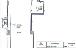 Spațiu comercial, 86mp, open-space, zona Soporului - Schiță 5