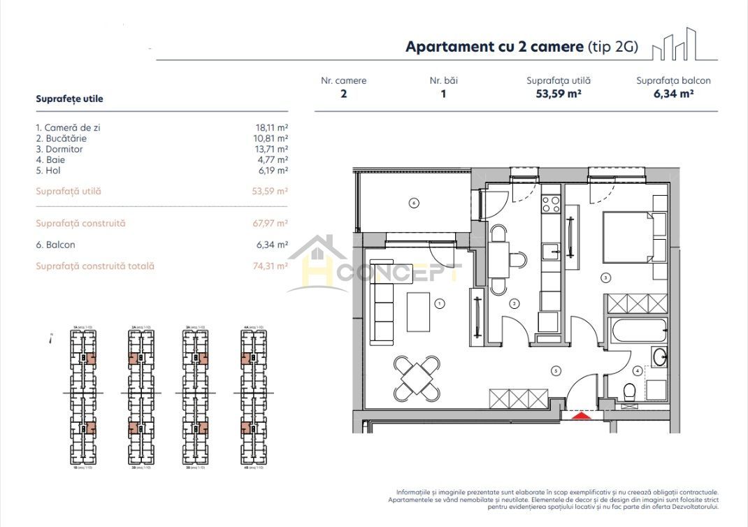 Apartament cu 2 camere, Pipera, acces facil A3 - Poză 7