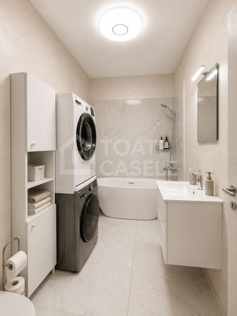Apartament 3 camere, mobilaat, utilat, parcare, Beta Residence - Chinteni - Poză 9