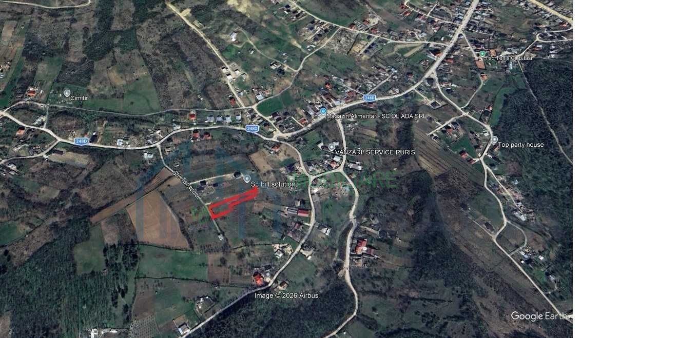 Teren intravilan de vânzare în Tomesti, 3000 mp, cu utilități, 35 euro/mp - Poză 3