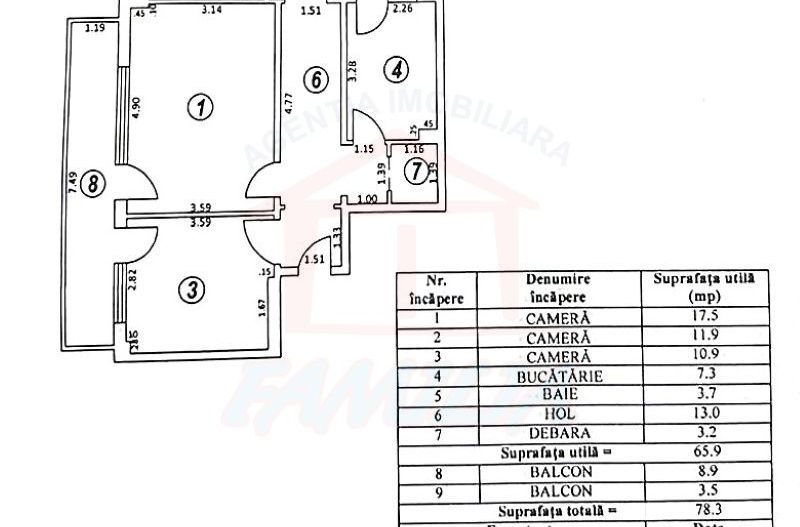 Etaj 8/10 | 78 mp total | 75.000 € negociabil - Poză 10