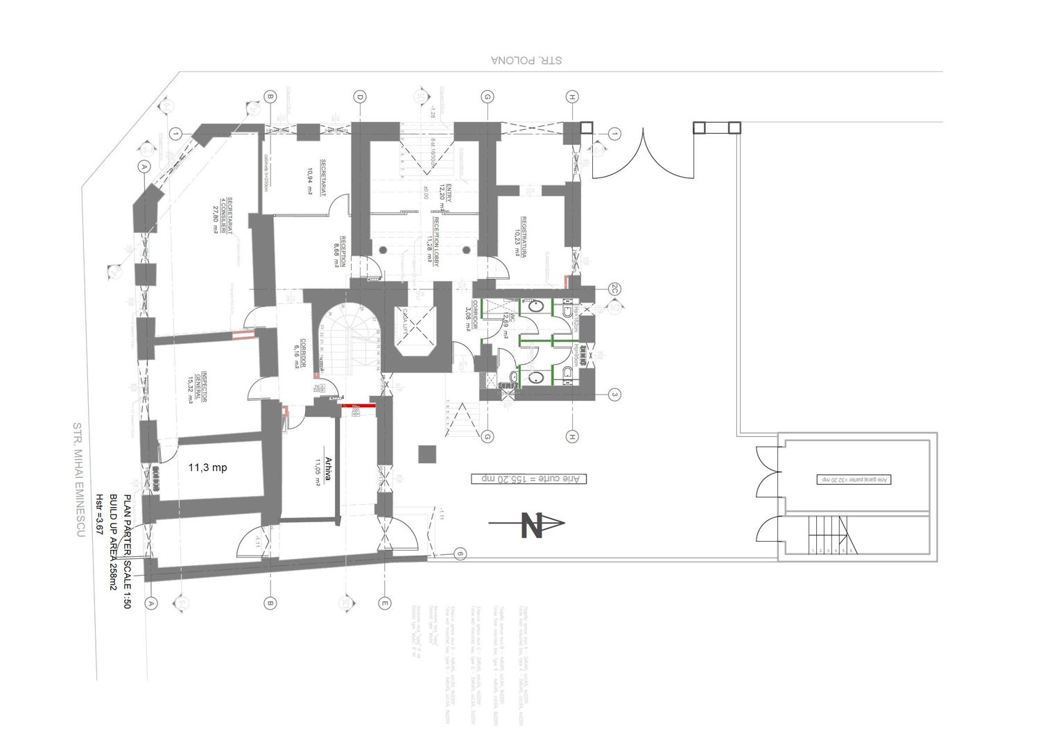Cladire Brancoveneasca 30 de birouri 1100 mp dubla deschidere - Poză 21