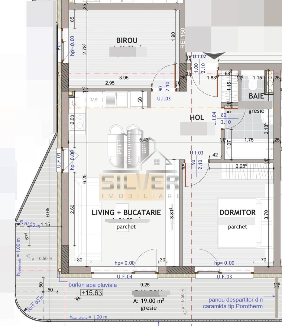 Apartament cu 3 camere recent finisat+terasa de 19 mp/CF. - Poză 12