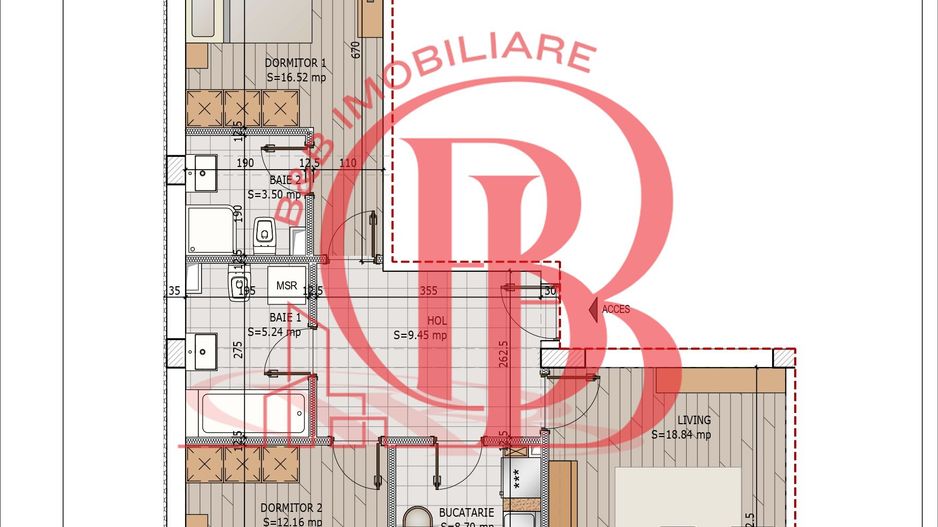 Theodor Pallady Titan-3 camere cu 2 bai-Pret avans 15% - Schiță 9