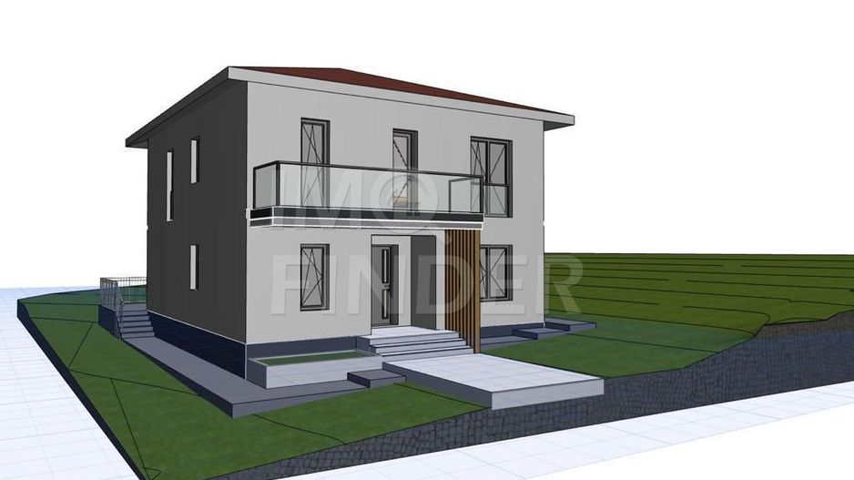 Vanzare casa individuală, Chinteni, 500 mp teren, strada asfaltata - Poză 1