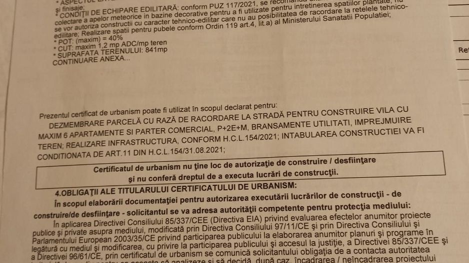 Teren intravilan constructii locuinte colective, Cisnadie - Sibiu - Poză 2