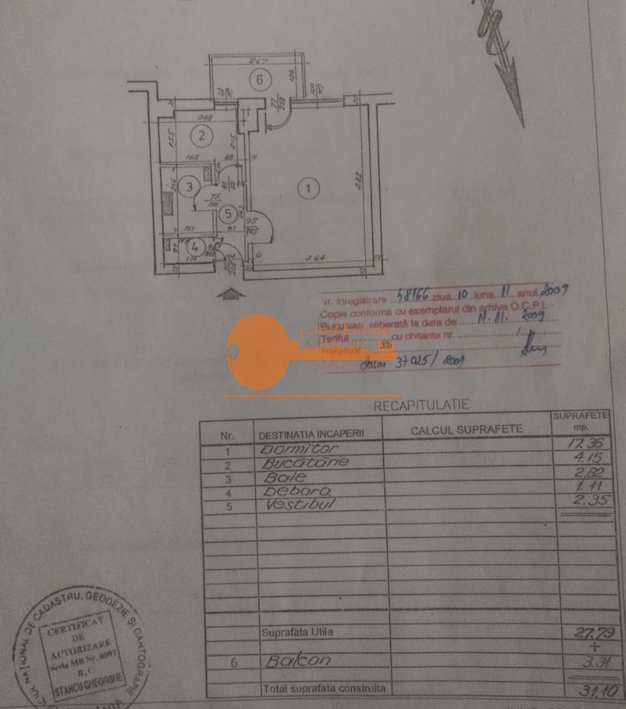 Garsoniera Victoriei-Titulescu ( vedere spate ) - Poză 9