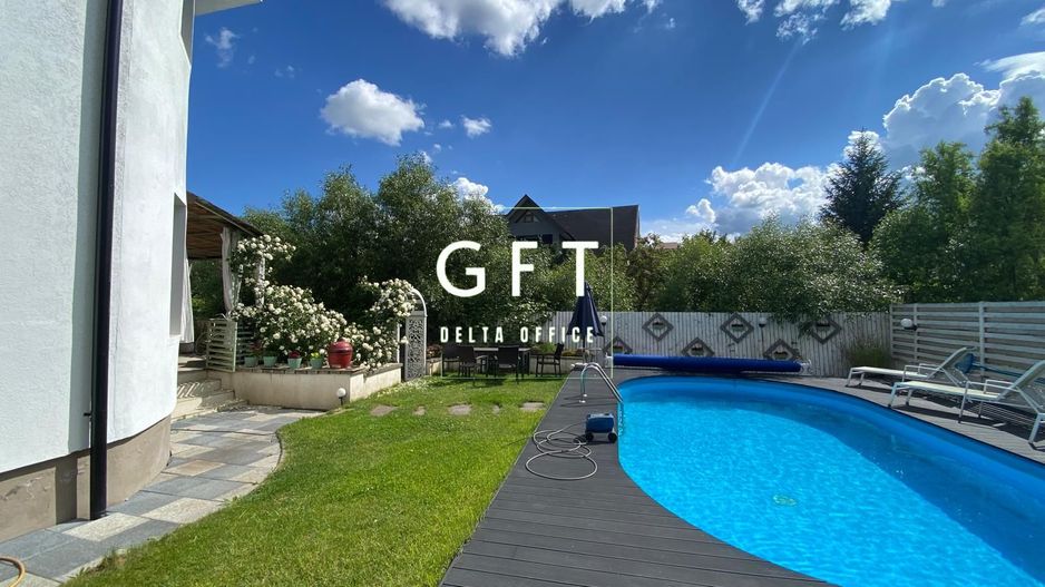 PRET REDUS!!! Vila de lux, P+E+M, piscina, 7 minute de centru Bistritei - Poză 1