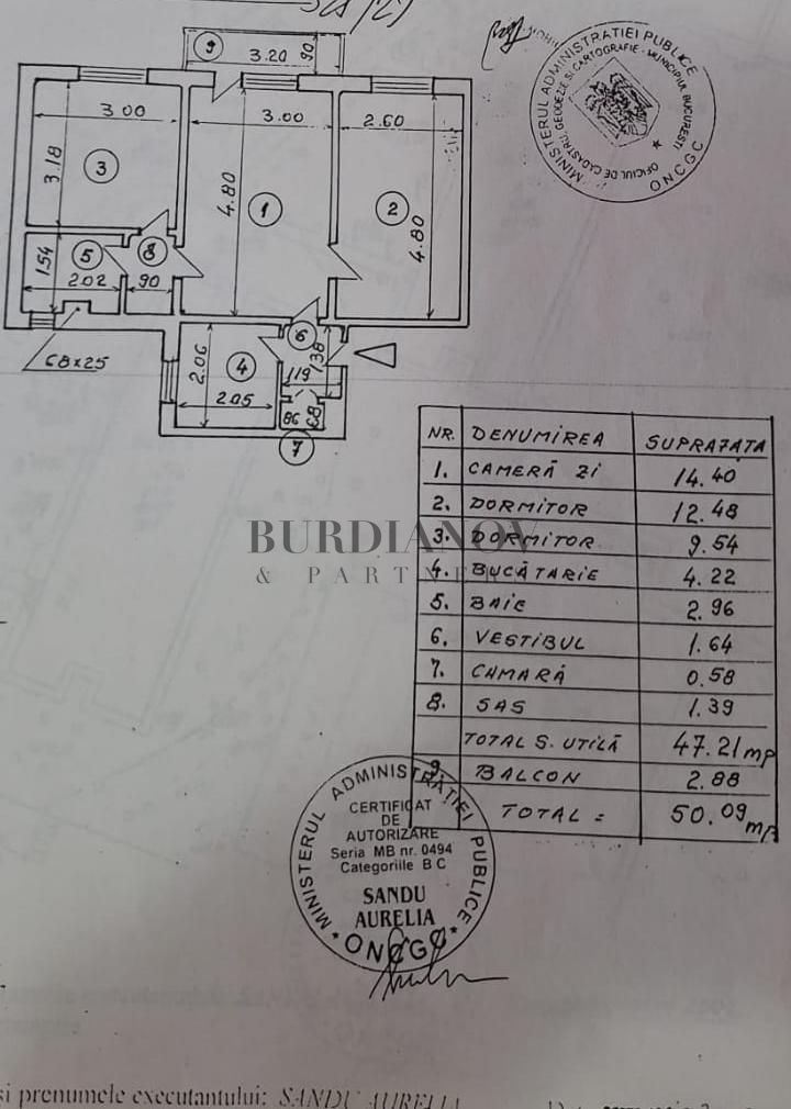 Apartament cu 3 camere - Metrou Nicolae Grigorescu - 50.9 mp total - Poză 3