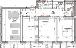 Apartament 3 camere decomandat – 74 mp - Zona Dedeman - Poză 11