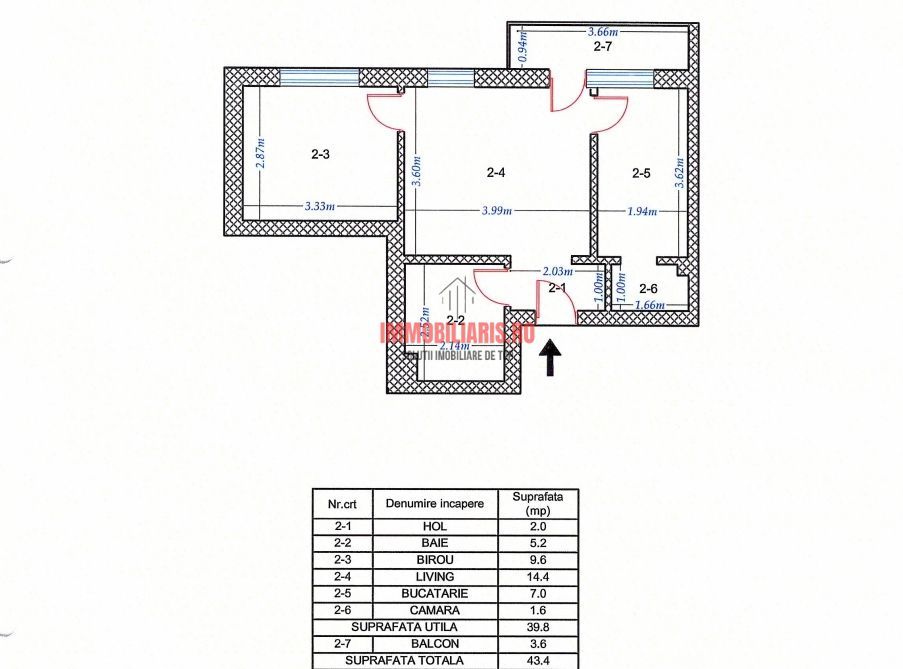 T. Pallady metrou, Bucatarie închisă, Apartament FINALIZAT, Proprietar - Schiță 10