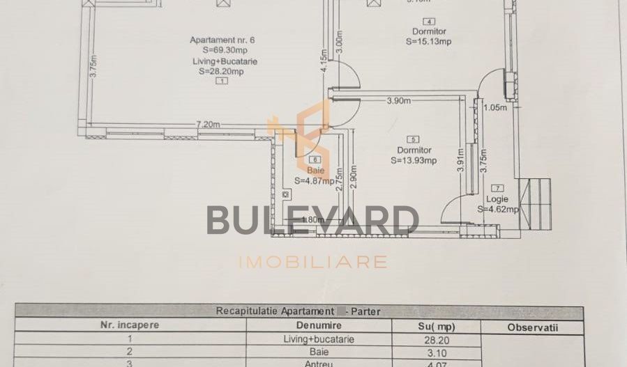 Apartament cu 3 camere+gradina de 58 mp, Sub-Cetate! - Poză 9