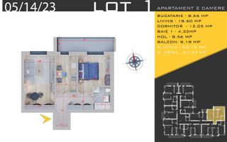 AP. 2CAM DECOMANDAT,MOBILAT/ BLOC P+3 FINALIZAT. MUTARE IMEDIATA! - Poză 2
