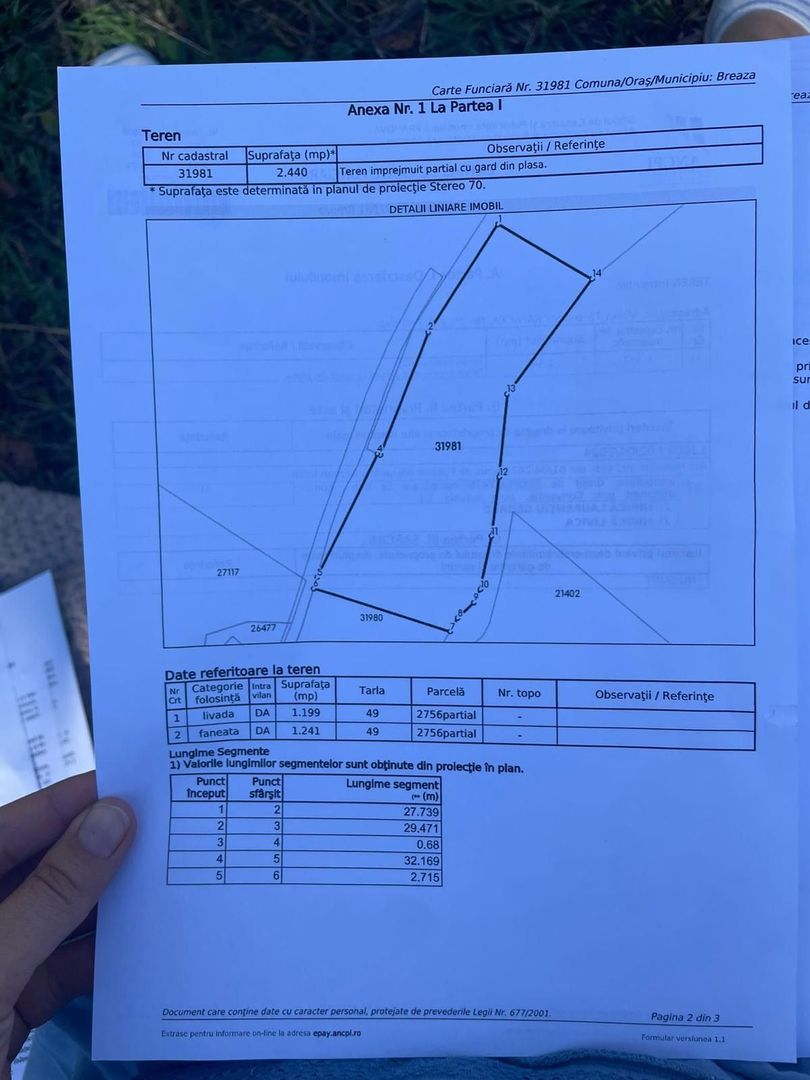 Teren intravilan 2440mp cu autorizație de construire și proiect ! - Poză 2