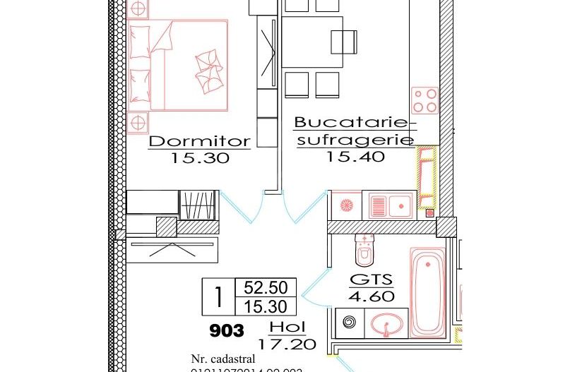 Vânzare, apartament, o cameră, str. Ialoveni, Telecentru - Poză 3