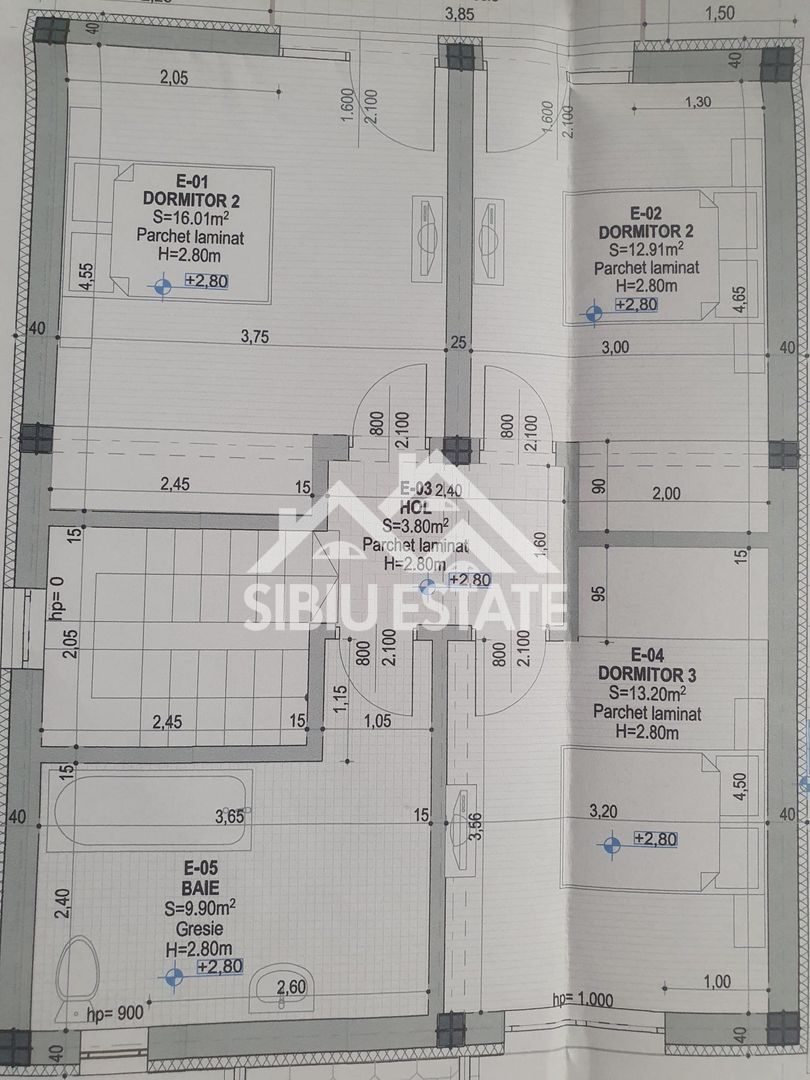 Casa unifamilala 5 camere curte proprie  Sura Mica zona Penny - Schiță 9