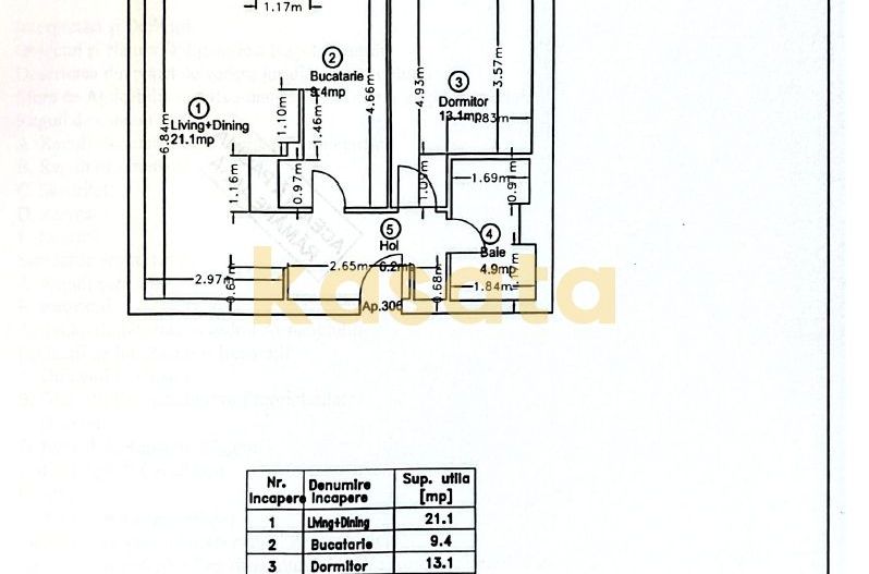 2 camere I et3 I mobilat si utilat I First Estates I 55 utili - Schiță 17