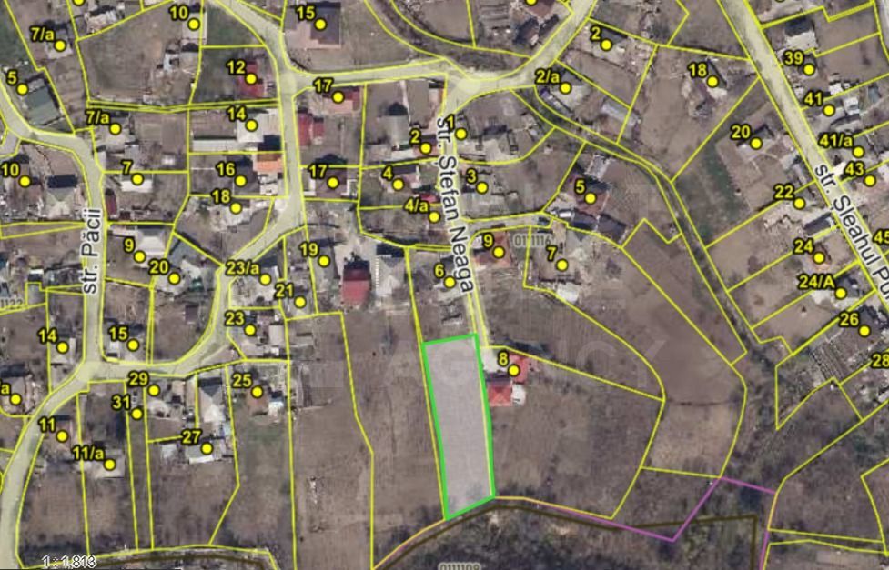 Vânzare, teren, 17 ari,  str. Ștefan Neaga, or. Sîngera - Poză 1