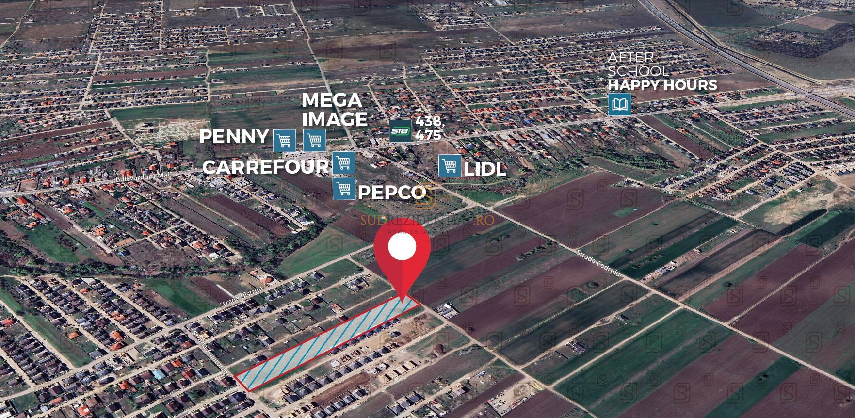 Teren de vanzare, investitie in Comuna Berceni, Str. Aviatorilor - Poză 3