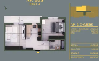Apartament 2 camere - comuna Berceni - Poză 15