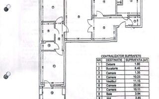 De Vanzare Apartament 4 camere, 96 mp utili, – Zona Dristor  V5 - Poză 2