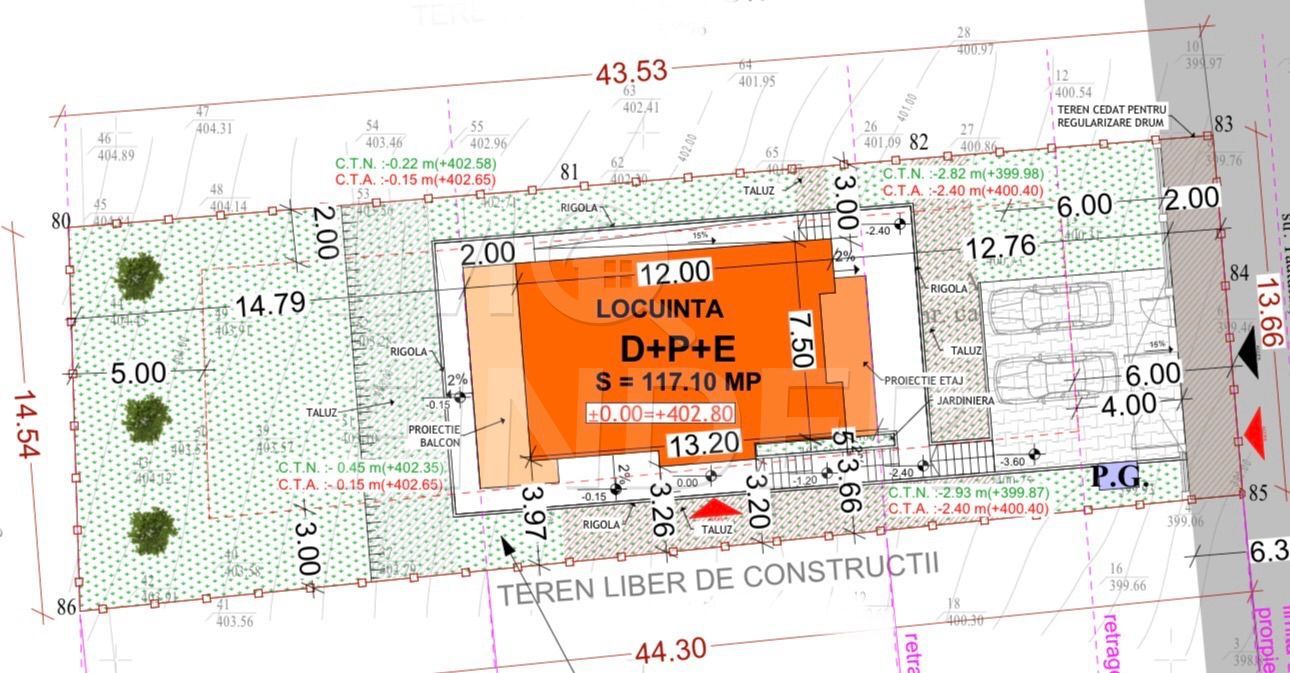 Casă individuală modernă, Floresti, zona Tauti, 146 mp utili, 619 mp teren - Schiță 24