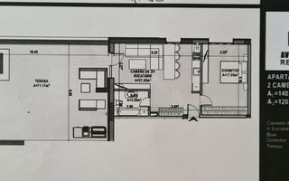 Apartament 2 camere cu terasa panoramica 71 mp | Avram Iancu Residence | Parcare - Schiță 29