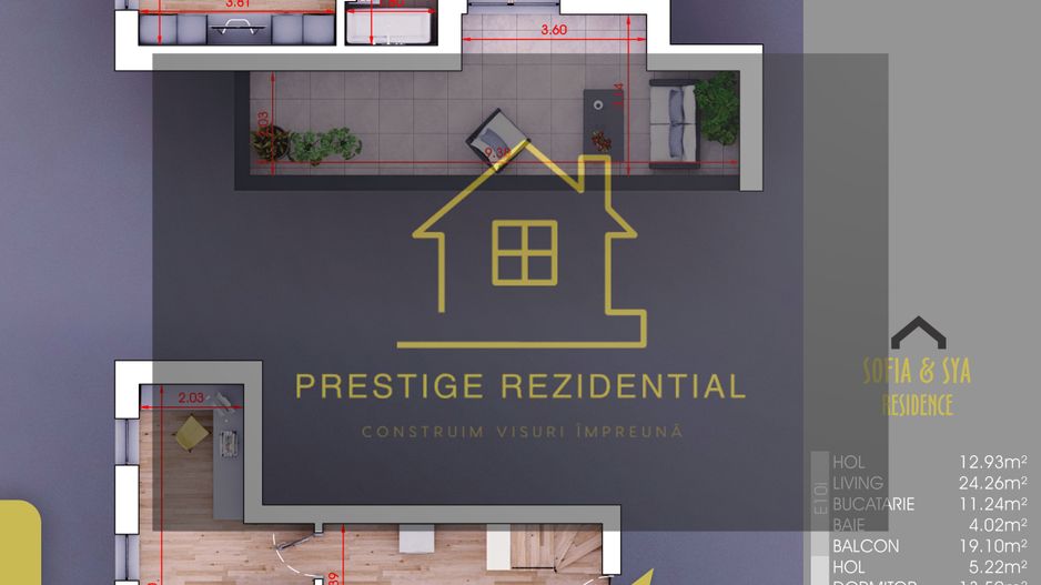 Ap 4 camere cu TERASA ,BONUS Parcare, Metrou N Teclu,Pallady - Poză 3