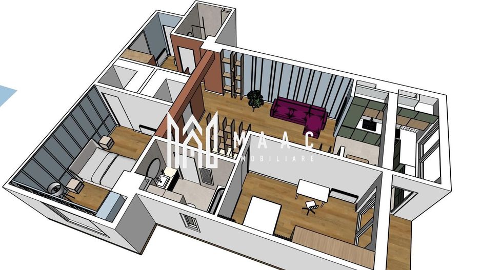 Apartament 3 camere de vânzare | Râmnicu Vâlcea, Central - Poză 2