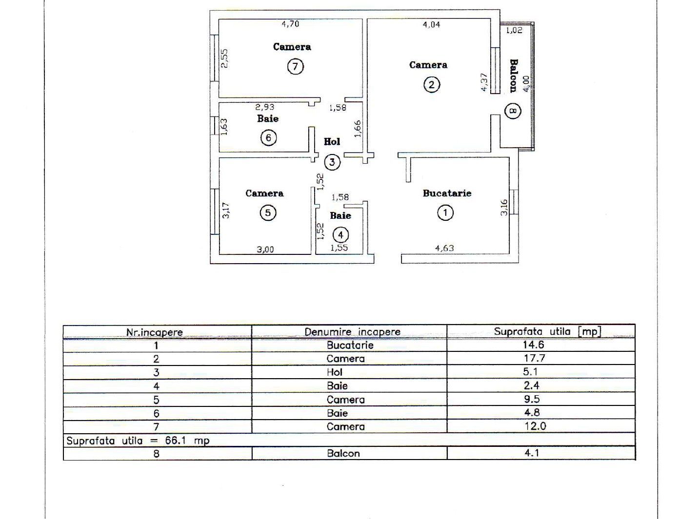 Girocului | 3 camere | Decomandat | Balcon | 2 băi | Centrală proprie - Poză 21