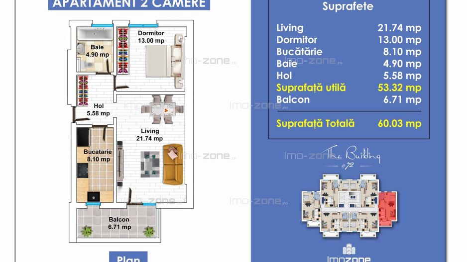 APARTAMENT 2 CAMERE | VALEA CASCADELOR | ETAJ 2 | DECOMANDAT | COMISION 0% - Poză 12