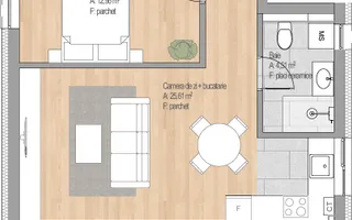 Apartament cu 2 camere, finisat nou, zona Cetatii - Poză 11