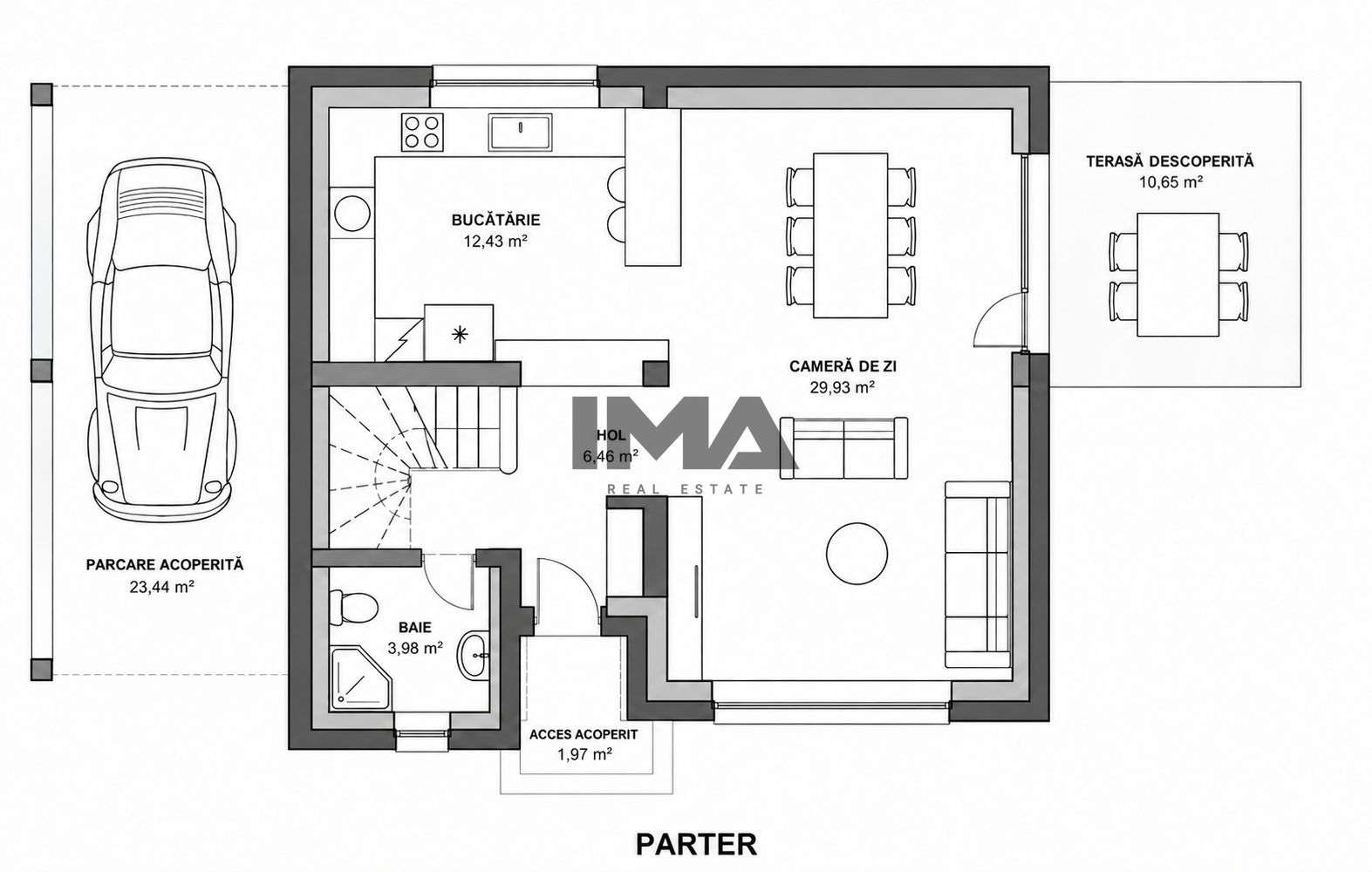 Casă individuală | 112 mp | Teren 400 mp | Parcare acoperită | Chinten - Schiță 16
