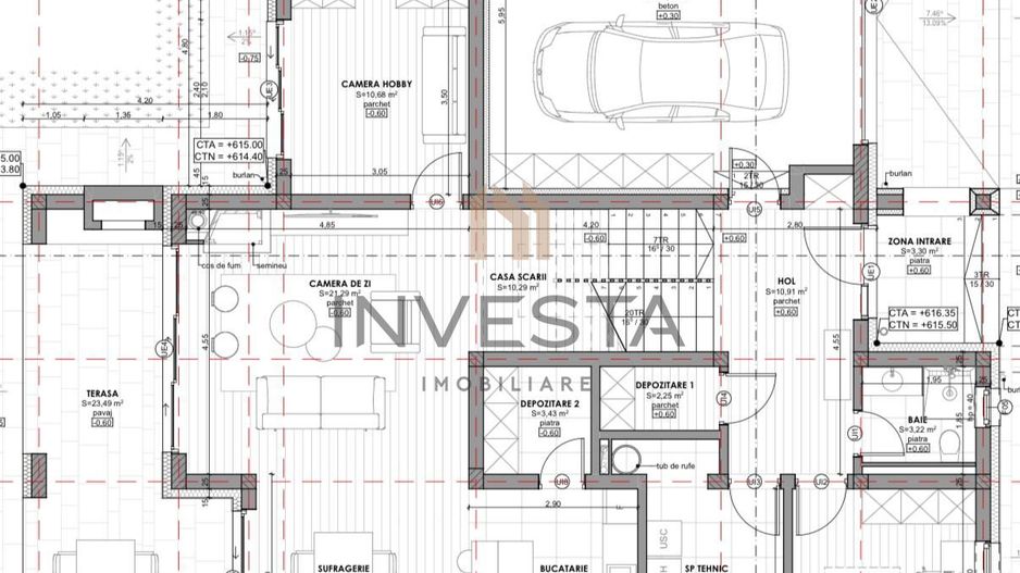 Casa individuala cu garaj dublu in Faget! 231 mp utili + 900 mp teren! - Poză 3