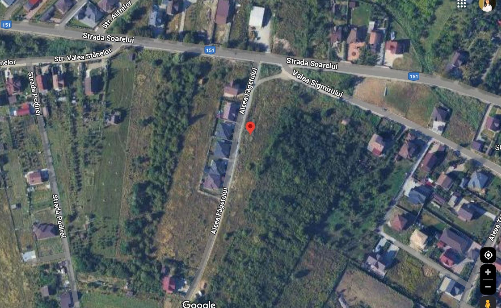 teren intravilan - Aleea Fagetului - 680 mp + 87 mp drum de acces - 5700 Euro/Ar - Poză 2