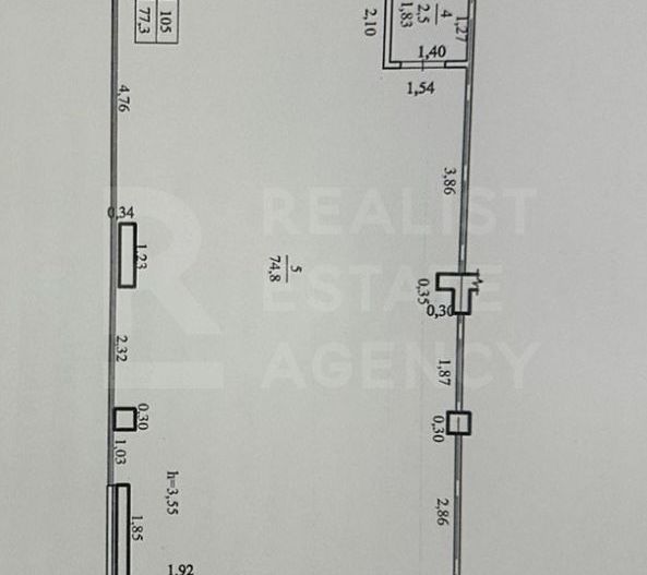 Chirie, spațiu comercial,77 mp, str. Nicolae Milescu Spătarul, Ciocana - Poză 14