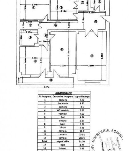 Apartament 4 camere Unirii | 1995 | decomandat | stradal | - Poză 17