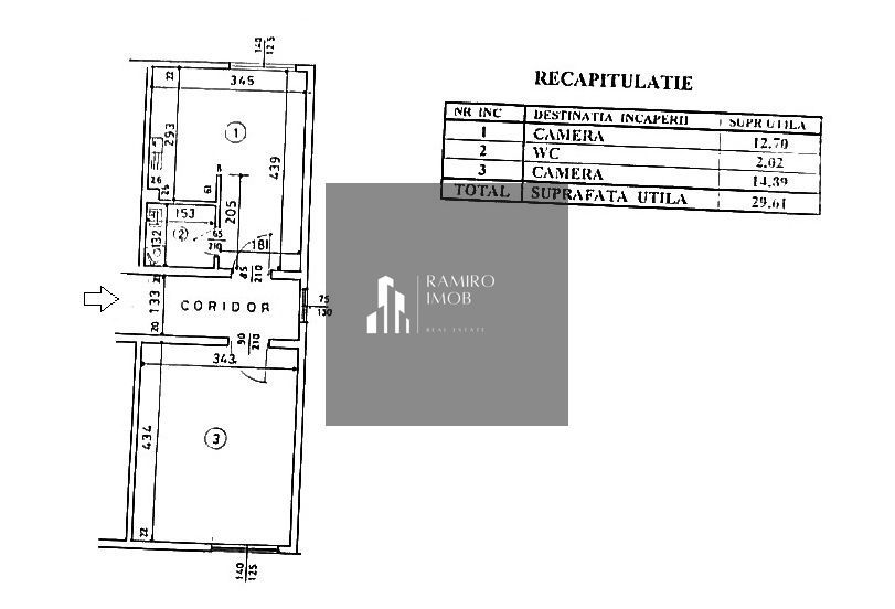 Garsoniera dubla 30mp centrala - Auchan Titan - Bd. 1 Decembrie - Poză 4