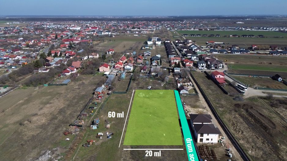Teren Corbeanca - Tamasi - 1.163 mp - Poză 1