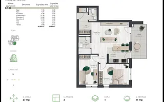 COM 0% Apartament superb cu 3 camere | Denya Forest - Poză 11